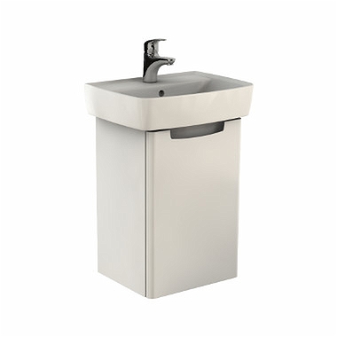 MOBILIER REKORD PENTRU LAVOAR 50 CM, ALB LUCIOS