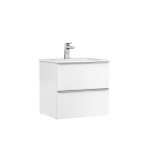MOBILIER SHONA 60X46X56.5 ALB MAT, 2 SERTARE,CU LAVOAR KLEA