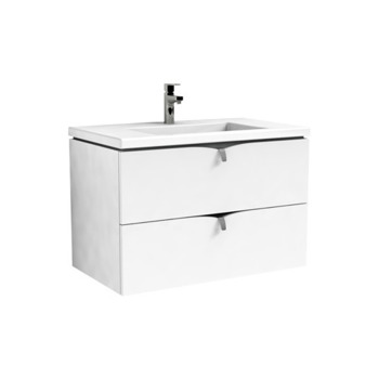 MOBILIER SIENA 80 CM, 2 SERTARE, ALB LUCIOS