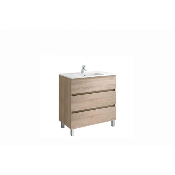 MOBILIER STATIV JADE 79.7X44.7 CM BARDOLINO OAK + LAVOAR SMILE 81X46
