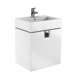MOBILIER TWINS PENTRU LAVOAR 60 CM CU USA,ALB LUCIOS