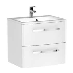 MOBILIER WAVE 60 CM, 2 SERTARE SOFT CLOSE, ALB LUCIOS NOU