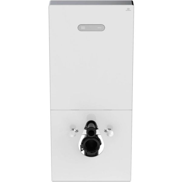 MODUL NEOX DIN STICLA ALBA DIN 2 PIESE PENTRU VAS WC SUSPENDAT,CU ACTIONARE PNEUMATICA