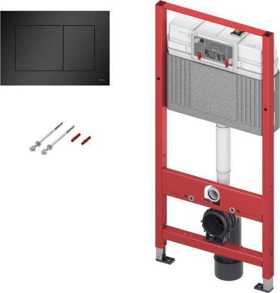 MODUL WC TECEbase CU REZERVOR BASE, INCLUDE CLAPETA TECEnow NEGRU MAT 9240407, SISTEM DE FIXARE INCLUS