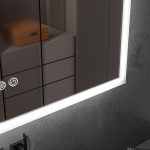 Oglinda baie 80x60 led si dezaburire. Iluminare exterioara - imagine 3