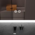 Oglinda baie 80x60 led si dezaburire. Iluminare exterioara - imagine 4