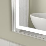 Oglinda baie led 100x70 cu rama din aluminiu. Functie dezaburire - imagine 3
