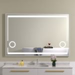 Oglinda baie 120x80 inramanta cu lupa si dezaburire