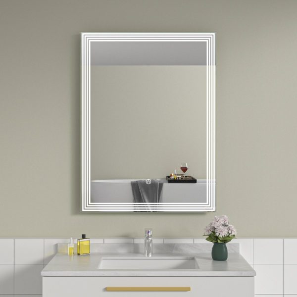 Oglinda baie 60x80 cu iluminare led. Control touch