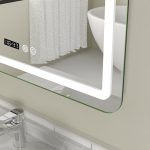 Oglinda baie 60x80 cu led. Functie dezaburire. Ceas digital - imagine 4