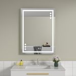 Oglinda baie cu led si dezaburire 60x80