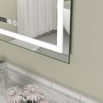 Oglinda baie led 60x80 cu dezaburire si ceas digital - imagine 4