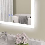 Oglinda baie led 60x80 cu dezaburire. Iluminare exterioara - imagine 3