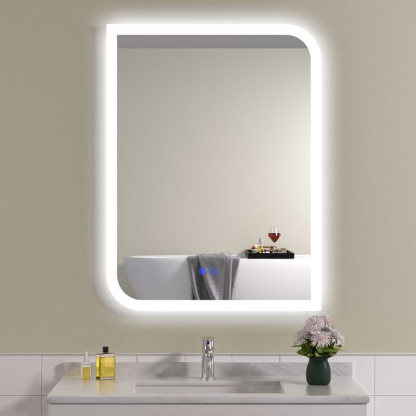 Oglinda baie led 60x80 cu dezaburire. Iluminare exterioara