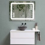 Oglinda baie 80x60 cu led si dezaburire 80-20-3-3
