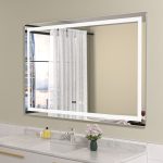 Oglinda baie led 120x80 cu functie dezaburire si ceas digital - imagine 2