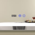 Oglinda baie led 120x80 cu functie dezaburire si ceas digital - imagine 4