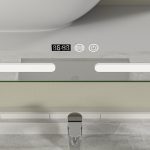 Oglinda baie led 60x80 cu ceas si dezaburire - imagine 4