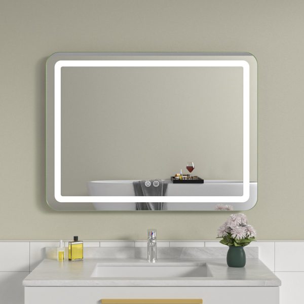 Oglinda baie led cu dezaburire 80x60