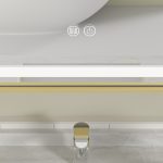 Oglinda baie cu led 120x80 rama aurie. Trei tipuri de iluminare - imagine 4