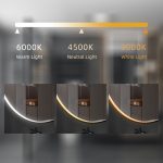 Oglinda baie cu led 60x90 reversibila. Trei tipuri de iluminare