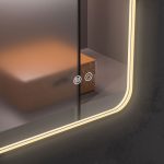 Oglinda baie cu led reversibila 60x80. Trei tipuri de iluminare - imagine 11