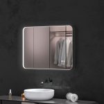 Oglinda baie cu led reversibila 60x80. Trei tipuri de iluminare - imagine 3