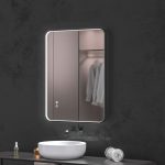 Oglinda baie cu led reversibila 60x80. Trei tipuri de iluminare - imagine 4