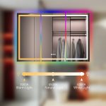 Oglinda baie cu led RGB si dezaburire 120x80