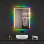 Oglinda baie cu led RGB si dezaburire 60x80 - imagine 2