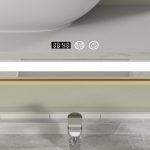 Oglinda baie cu led si lupa 80x60. Rama aurie - imagine 3