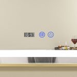 Oglinda baie led 120x80 cu oglinda cosmetica. Rama aurie - imagine 4