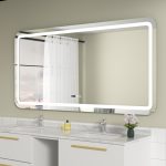 Oglinda baie led 160x80, functie dezaburire, control touch - imagine 5