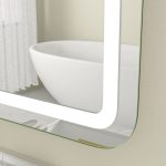 Oglinda baie led 160x80, functie dezaburire, control touch - imagine 6