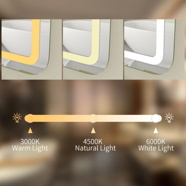 Oglinda baie led 160x80, functie dezaburire, control touch