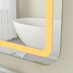 Oglinda baie led 160x80, functie dezaburire, control touch - imagine 8