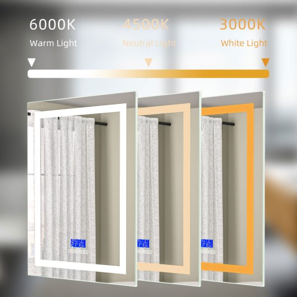 Oglinda baie led 60x80 bluetooth