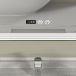 Oglinda baie led 60x80 cu dezaburire. Ceas digital - imagine 4