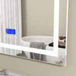 Oglinda baie led 80x60 cu bluetooth. Trei tipuri de iluminare - imagine 6