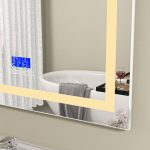 Oglinda baie led 80x60 cu bluetooth. Trei tipuri de iluminare - imagine 7