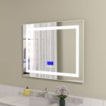 Oglinda baie led 80x60 cu bluetooth. Trei tipuri de iluminare - imagine 8