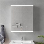 Oglinda baie led cu dulap suspendat 60x70x15 - imagine 4