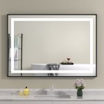 Oglinda baie led cu led si dezaburire 100x70