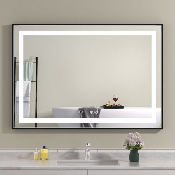 Oglinda baie led cu led si dezaburire 100x70