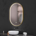 Oglinda baie led ovala 60X90, reversibila - imagine 7