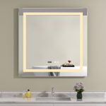 Oglinda baie led patrata cu dezaburire 80x80 lumina rece si calda - imagine 3