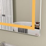 Oglinda baie led patrata cu dezaburire 80x80 lumina rece si calda - imagine 5