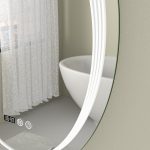 Oglinda baie ovala 60x80 cu led si dezaburire - imagine 4