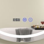 Oglinda baie rotunda cu led 90x90 - imagine 4