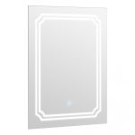 Oglinda baie cu led 60x80, senzor touch - imagine 2